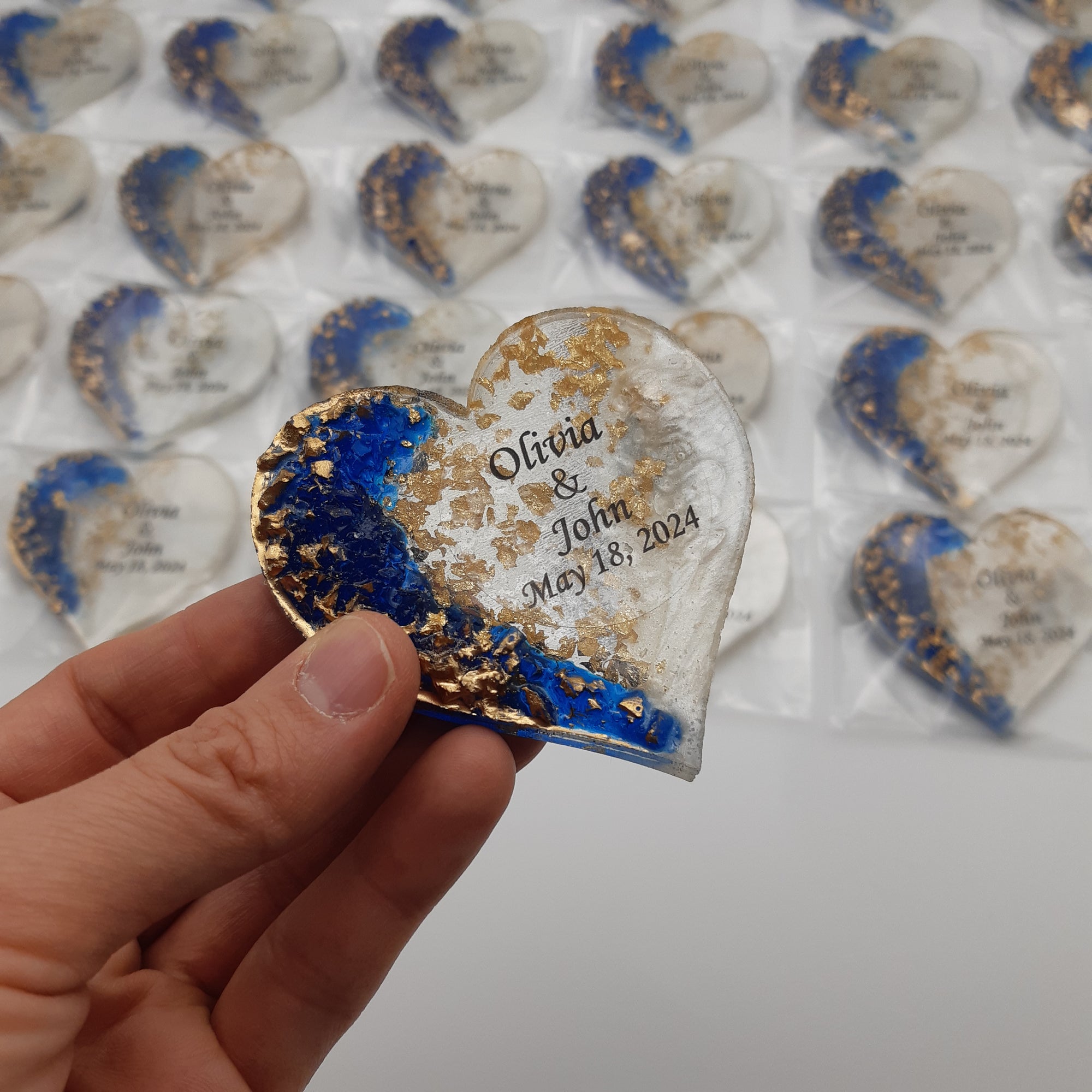 Bomboniere matrimonio ospite, bomboniere battesimo, a forma di cuore Magnete da Frigorifero comunione cresima, compleanno