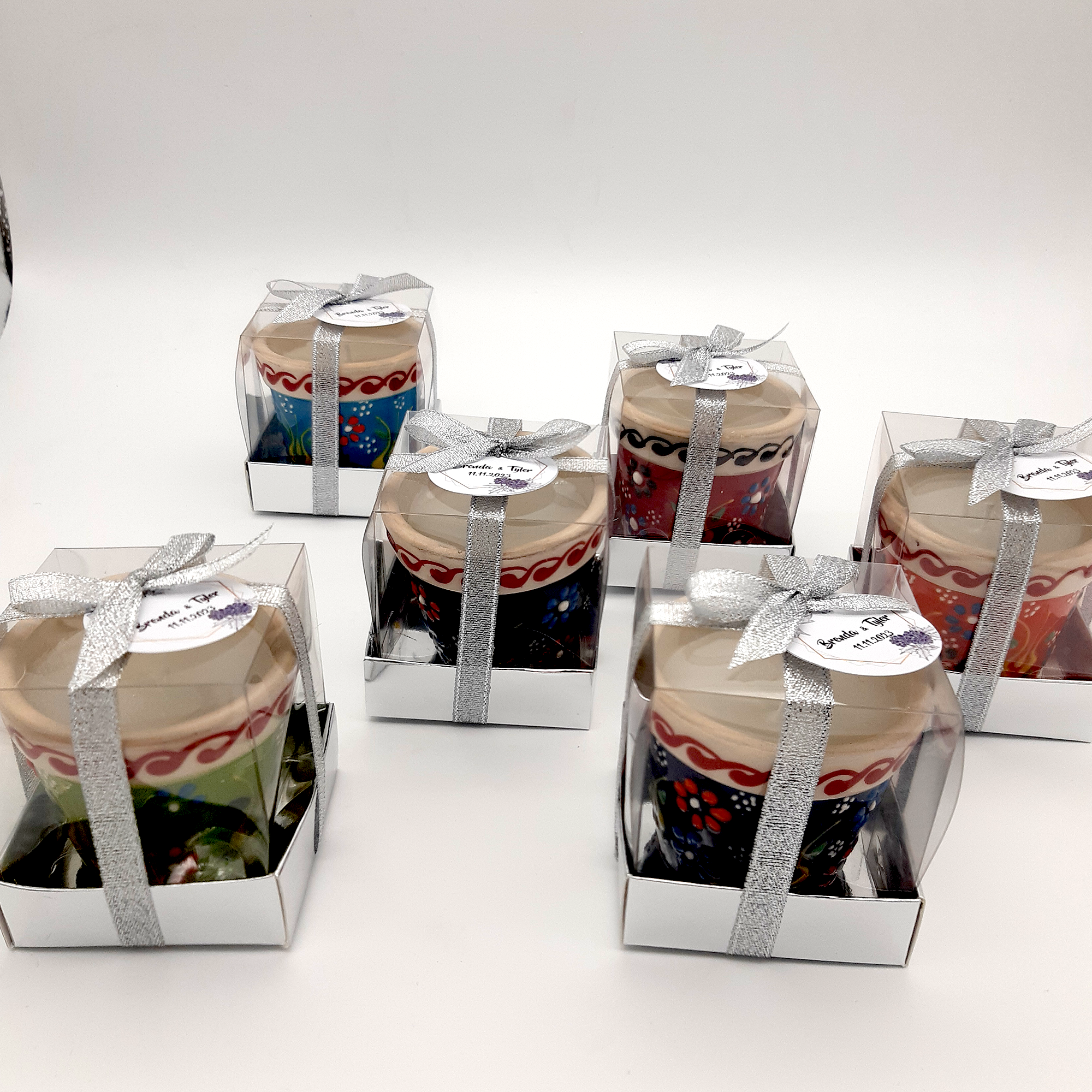 bomboniere matrimonio ospite, candele in ceramica vase per bomboniere battesimo, anni ragazzo, comunione, cresima