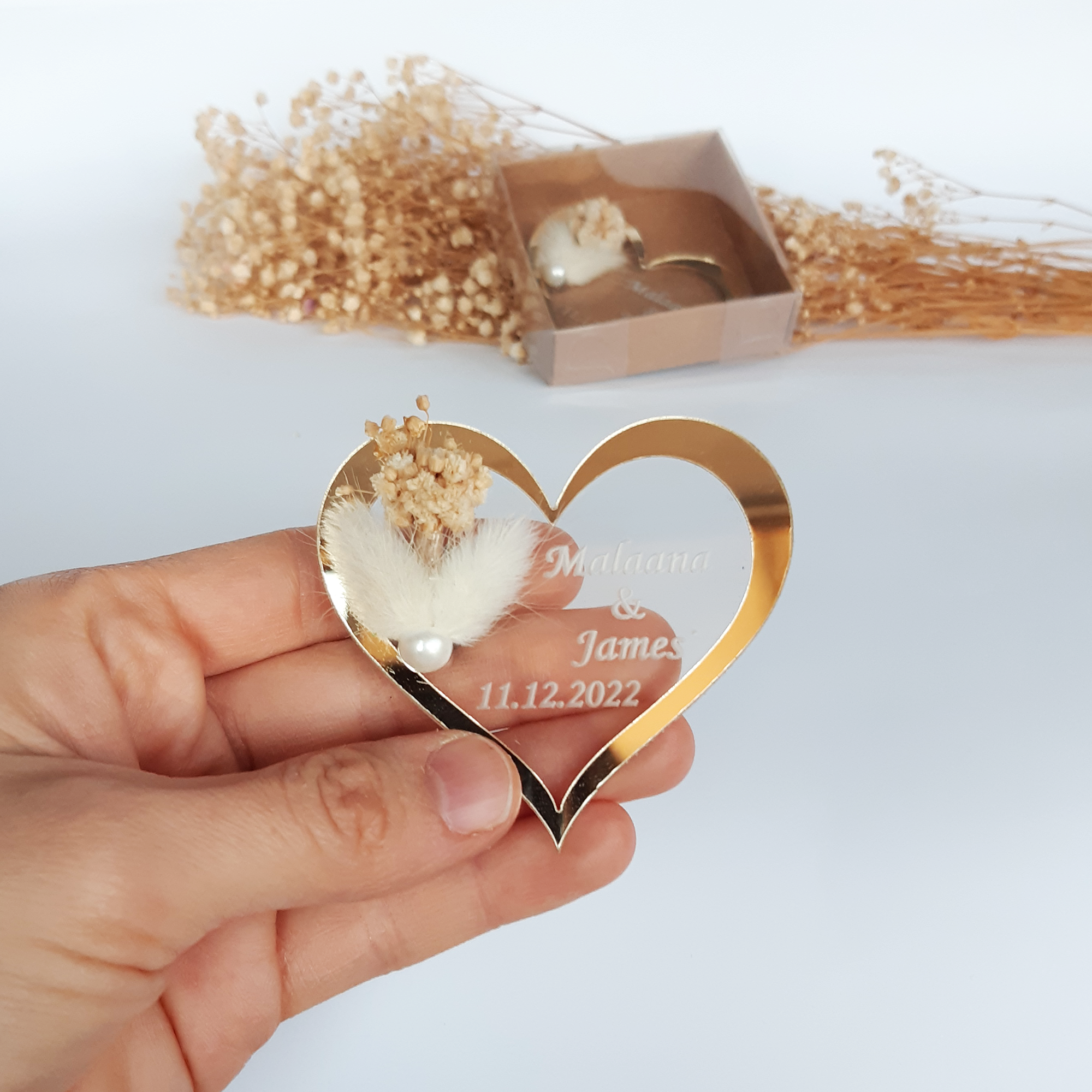 Bomboniere matrimonio, bomboniere battesimo,oro argento acrilico Magnete da Frigorifero comunione cresima, compleanno