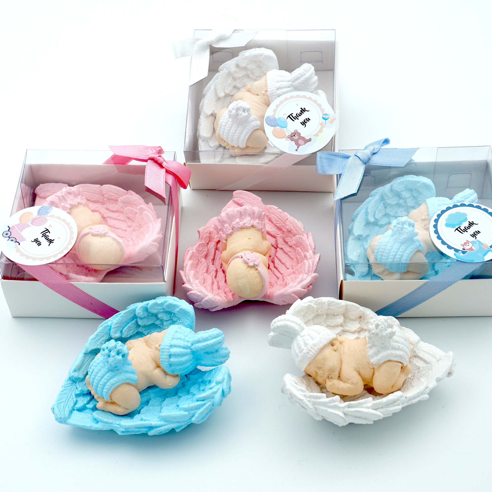 bomboniere battesimo, comunione, cresima, compleanno, Blue maschio. compleanno bimba bambina bambino, blanc, rosa decorativo pietra angelo festa del neonato