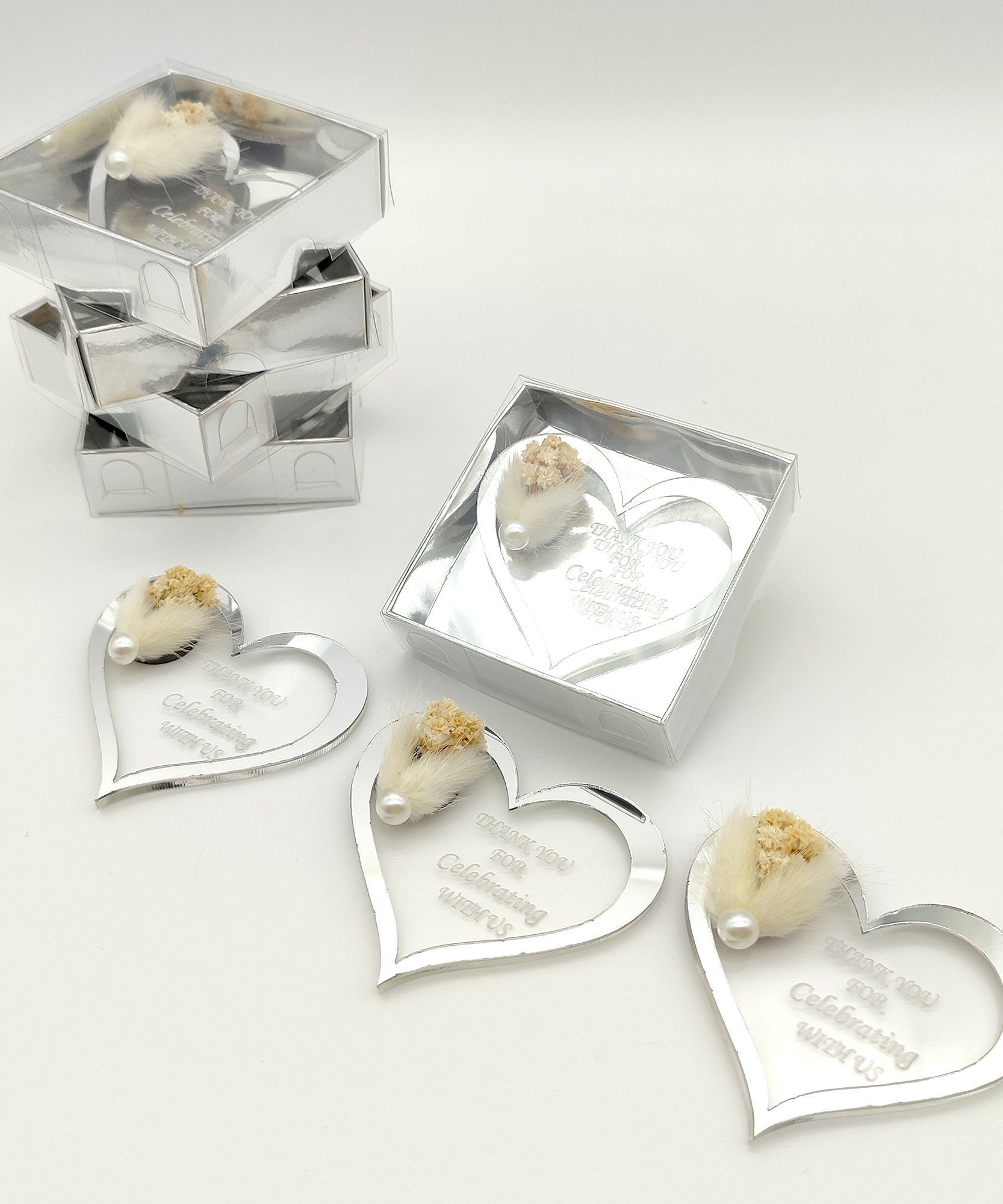 Bomboniere matrimonio, bomboniere battesimo,oro argento acrilico Magnete da Frigorifero comunione cresima, compleanno