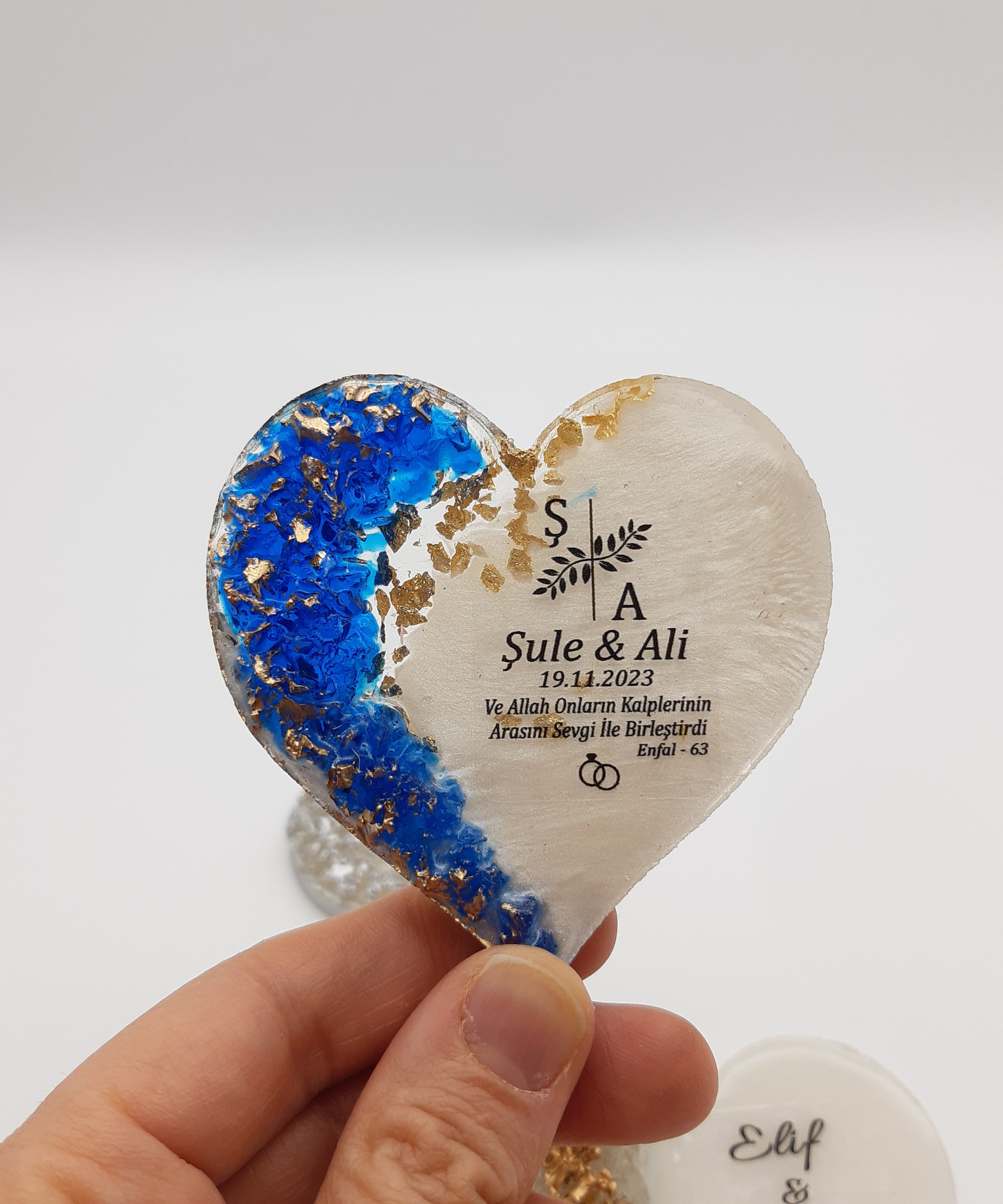 Bomboniere matrimonio ospite, bomboniere battesimo, a forma di cuore Magnete da Frigorifero comunione cresima, compleanno