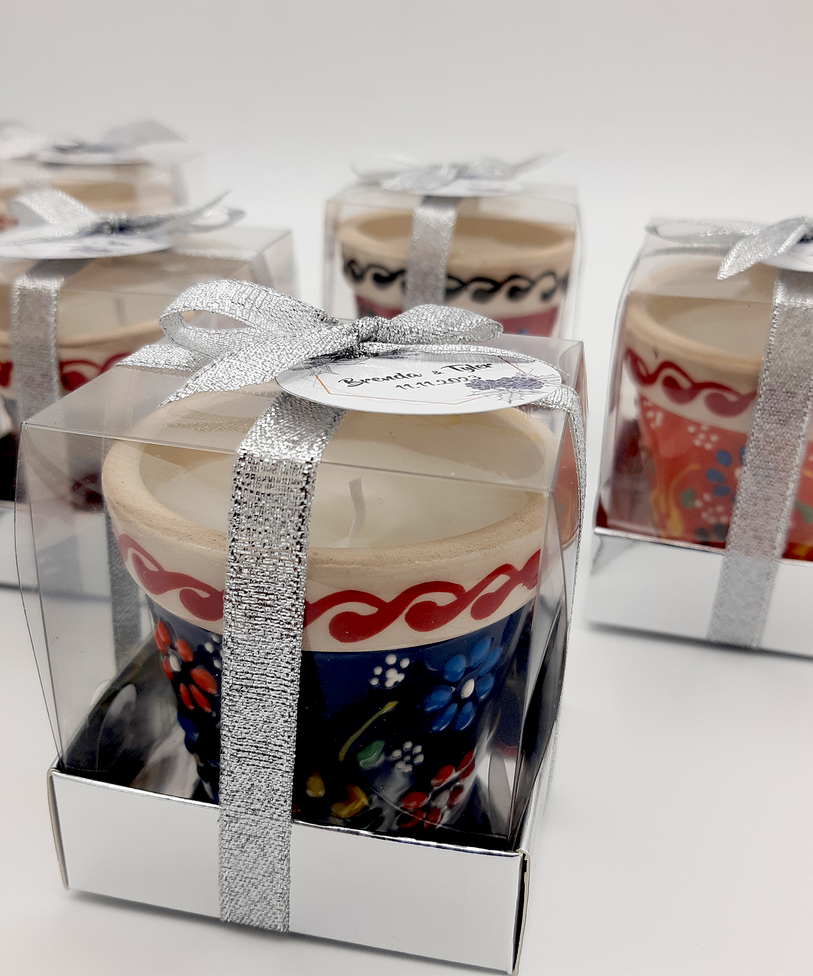 bomboniere matrimonio ospite, candele in ceramica vase per bomboniere battesimo, anni ragazzo, comunione, cresima