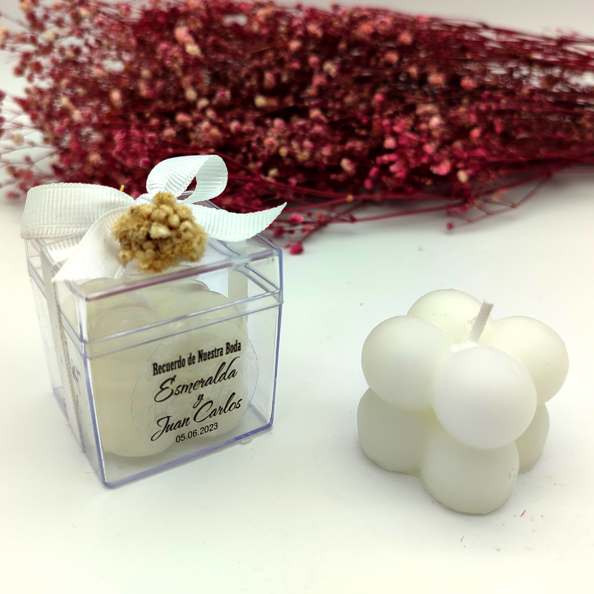 bomboniere matrimonio ospite, bubble candele profumate compleanno bigliettini bomboniere battesimo, anni ragazzo, comunione, cresima, anniversario di