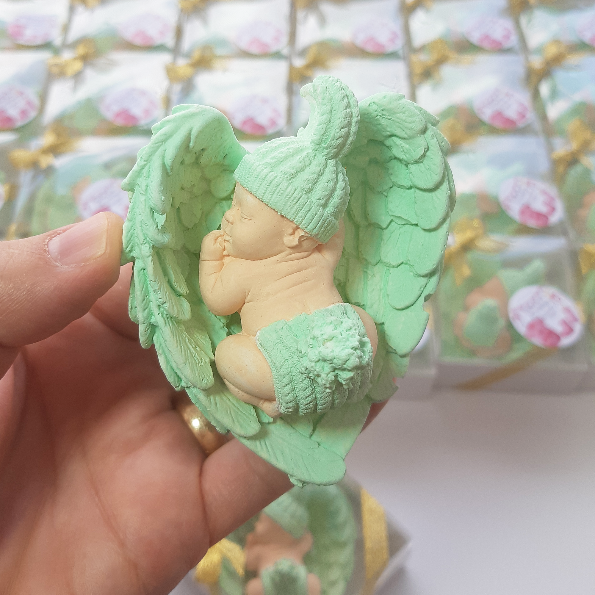 bomboniere battesimo, comunione, cresima, compleanno, Blue maschio. compleanno bimba bambina bambino, blanc, rosa decorativo pietra angelo festa del neonato