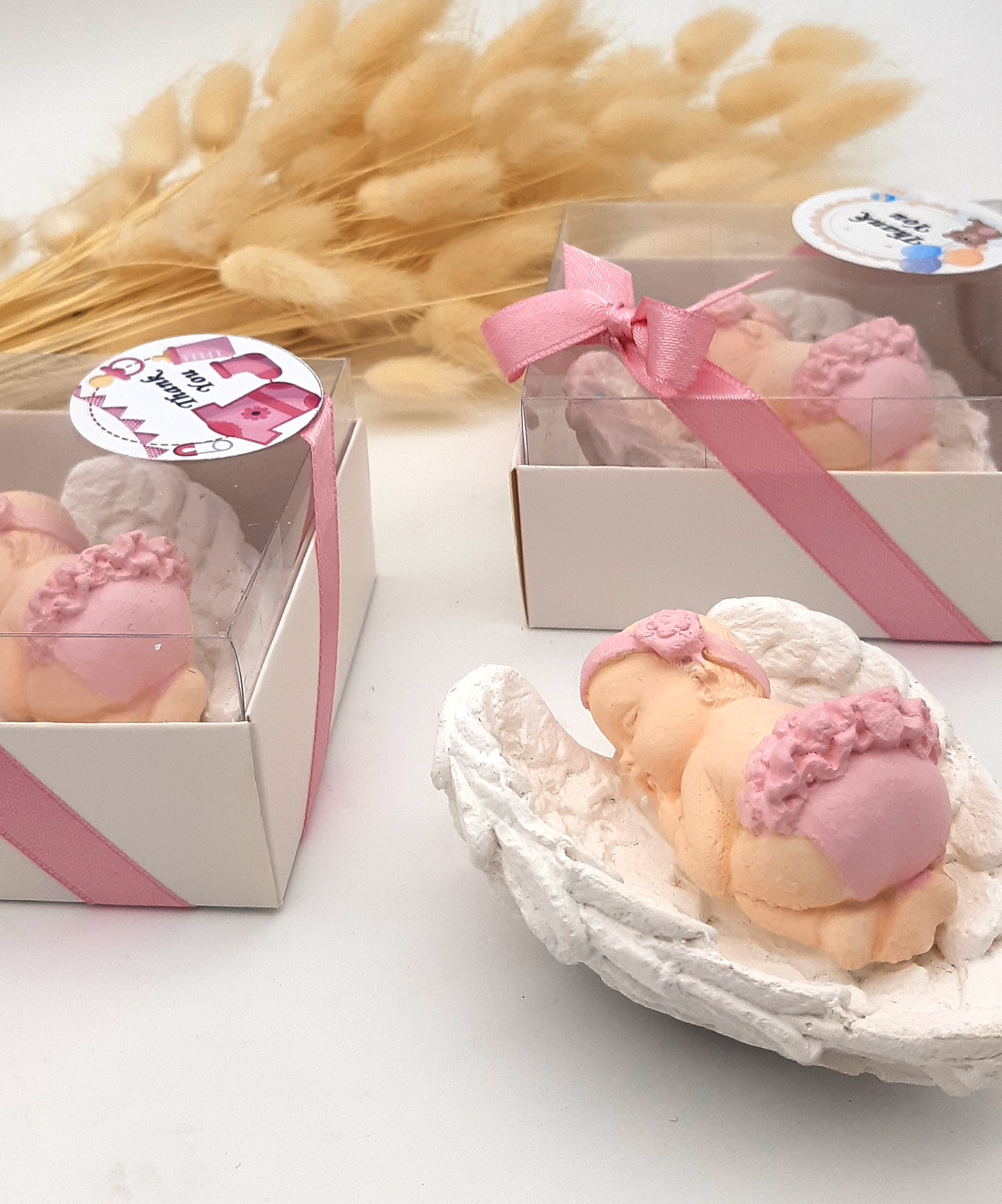 bomboniere battesimo, comunione, cresima, compleanno, Blue maschio. compleanno bimba bambina bambino, blanc, rosa decorativo pietra angelo festa del neonato