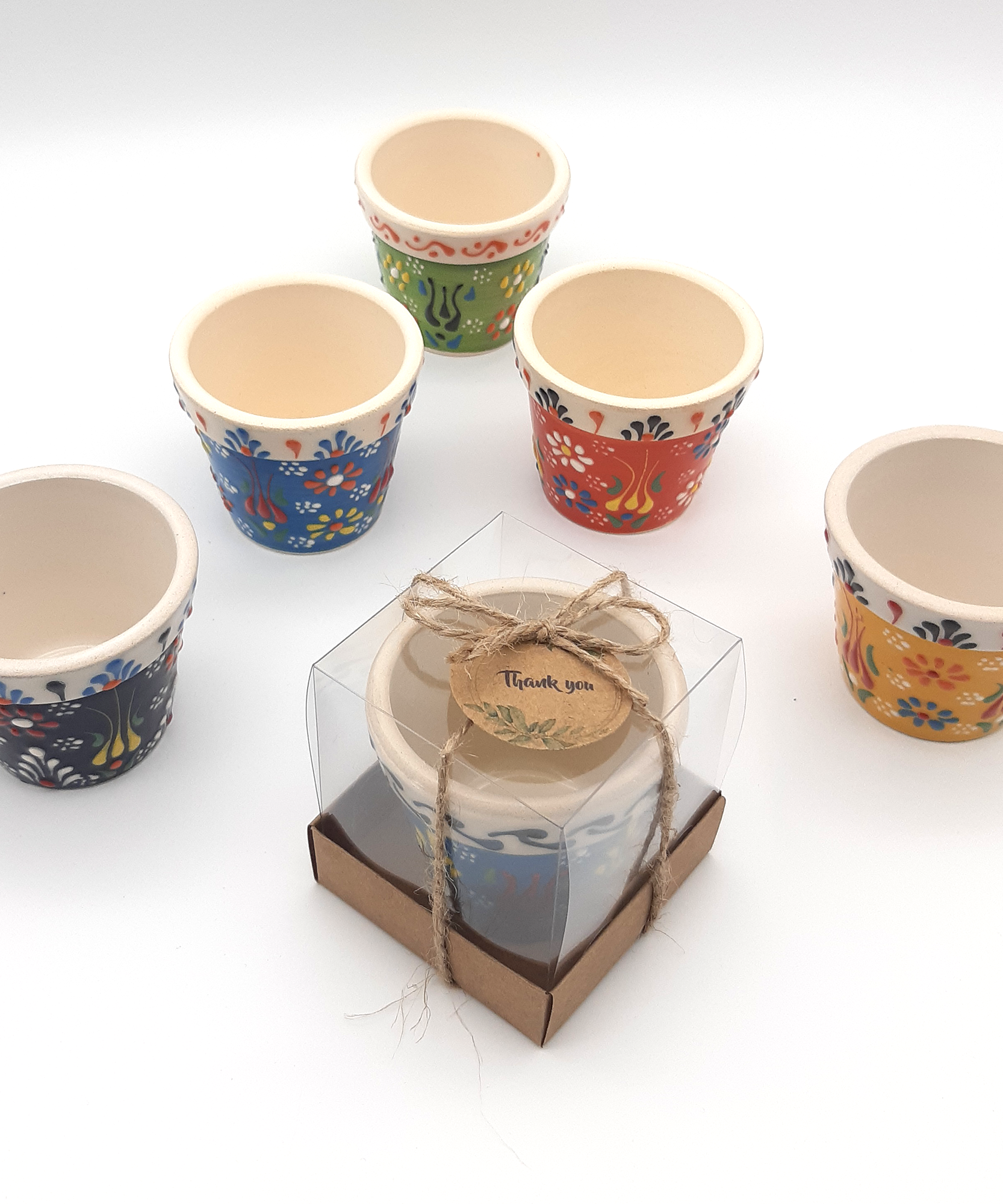 Bomboniere matrimonio ospite, vaso in ceramica per succulente bomboniera battesimo ospite, comunione, cresima personalizzato