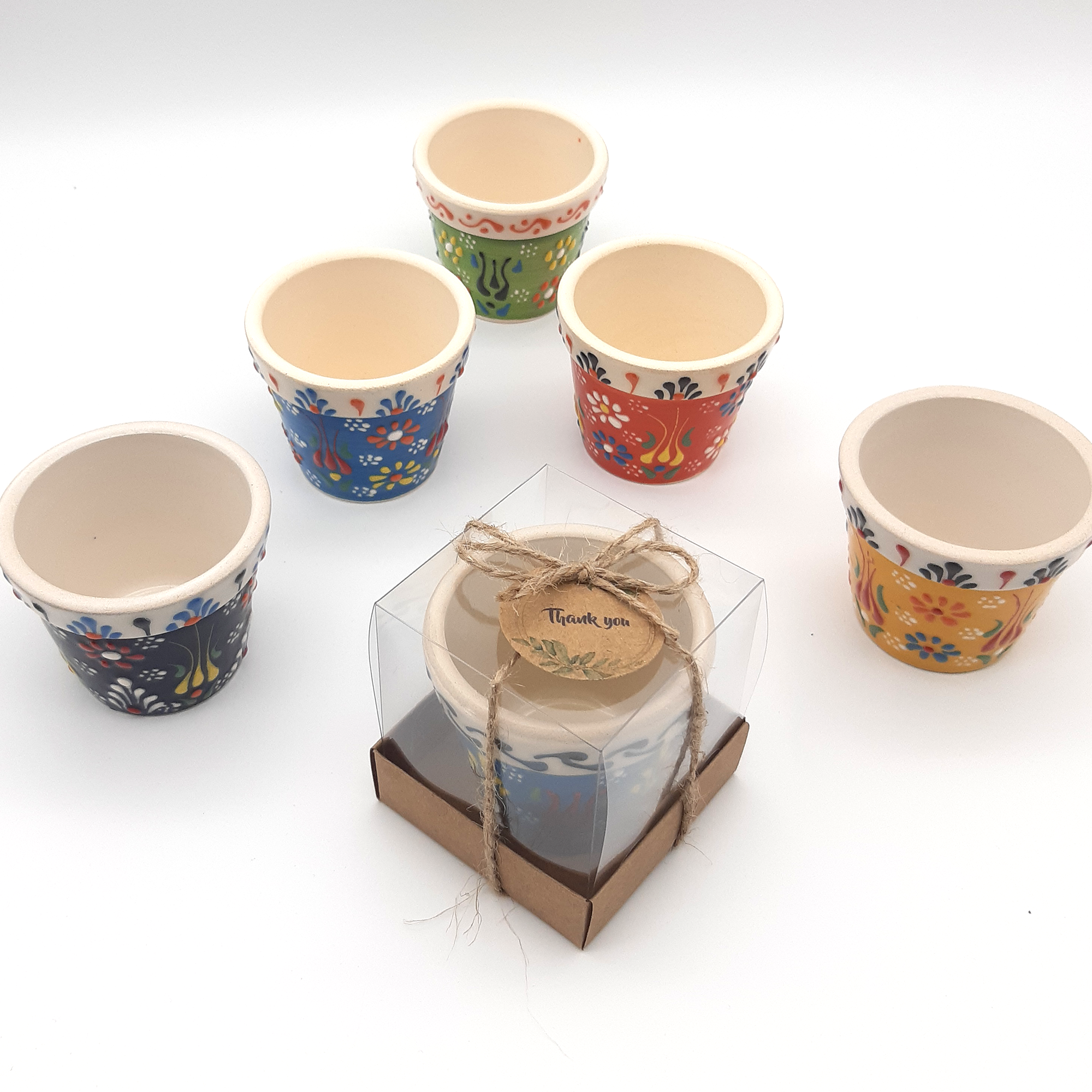 Bomboniere matrimonio ospite, vaso in ceramica per succulente bomboniera battesimo ospite, comunione, cresima personalizzato