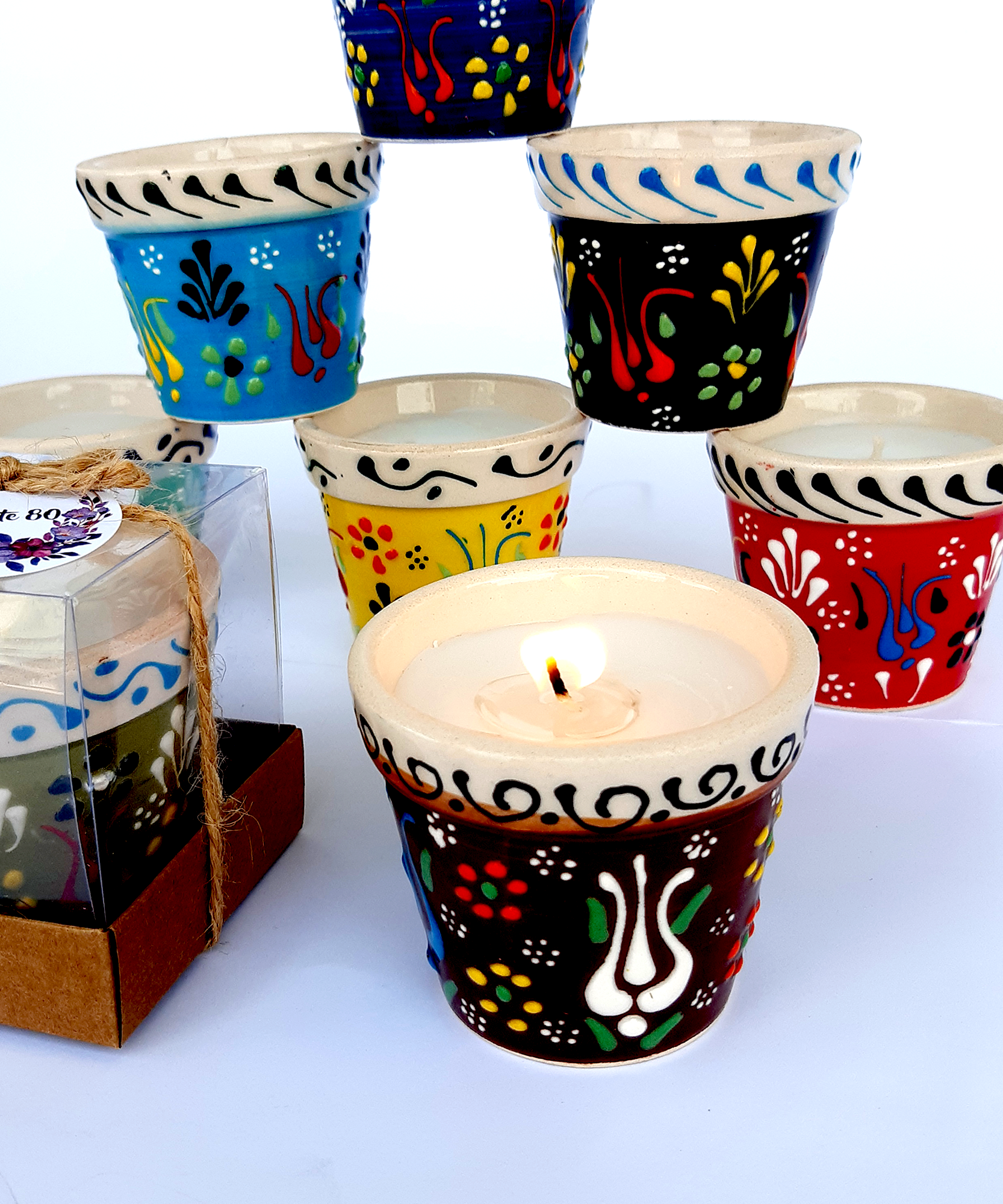 bomboniere matrimonio ospite, candele in ceramica vase per bomboniere battesimo, anni ragazzo, comunione, cresima