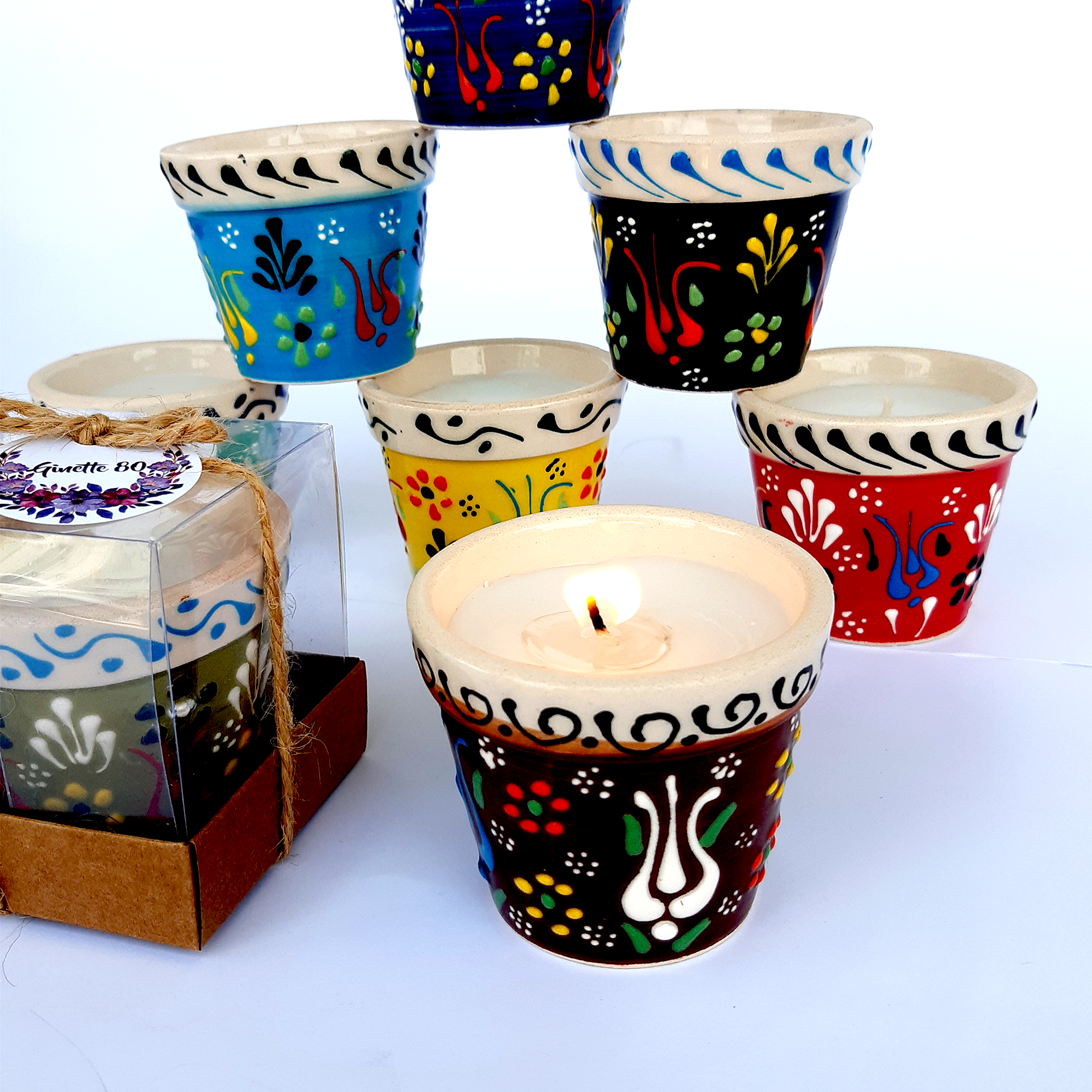 bomboniere matrimonio ospite, candele in ceramica vase per bomboniere battesimo, anni ragazzo, comunione, cresima